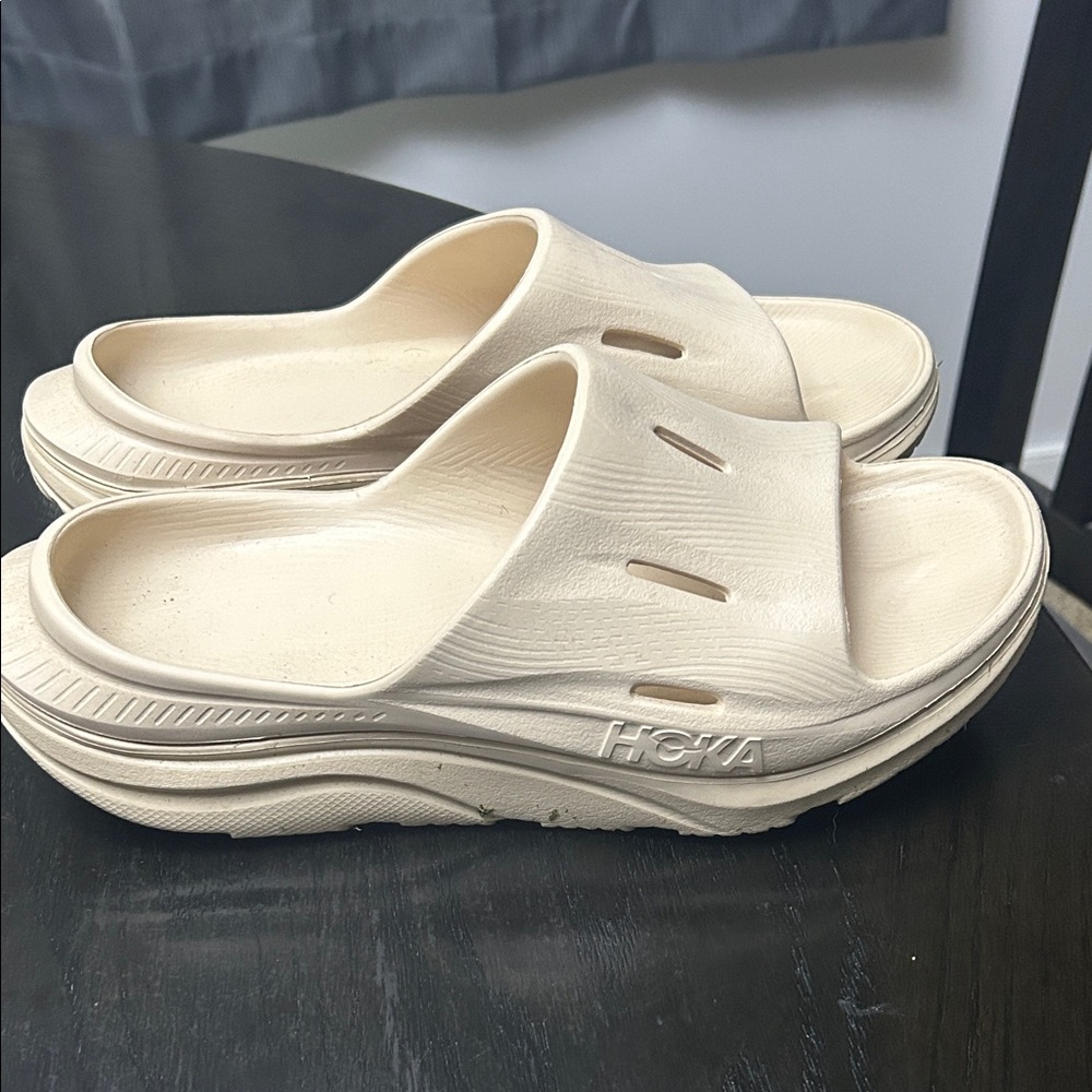 Hoka Women's Tan Comfort Slides